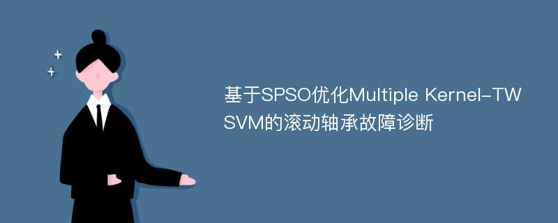 基于SPSO优化Multiple Kernel-TWSVM的滚动轴承故障诊断