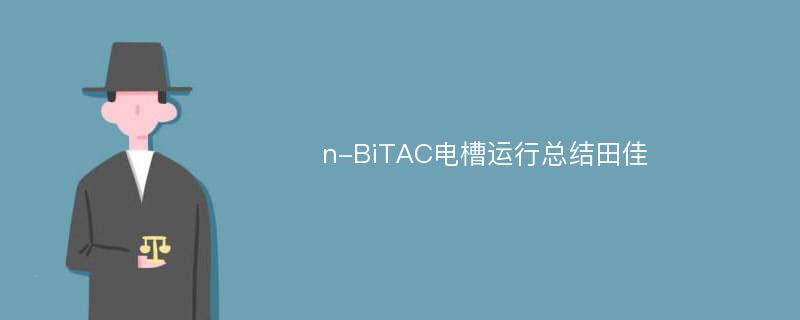 n-BiTAC电槽运行总结田佳