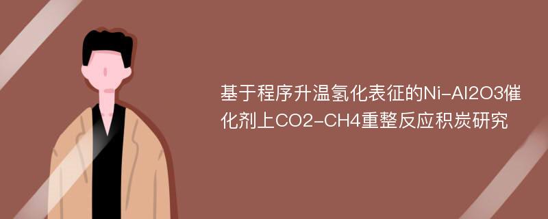 基于程序升温氢化表征的Ni-Al2O3催化剂上CO2-CH4重整反应积炭研究