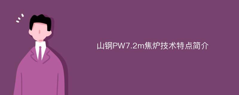 山钢PW7.2m焦炉技术特点简介