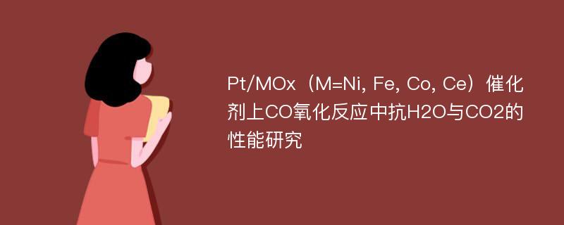 Pt/MOx（M=Ni, Fe, Co, Ce）催化剂上CO氧化反应中抗H2O与CO2的性能研究