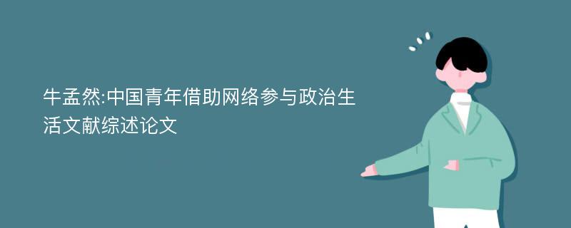 牛孟然:中国青年借助网络参与政治生活文献综述论文