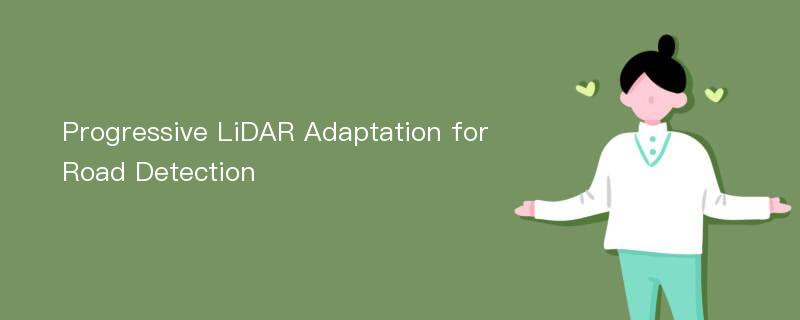 Progressive LiDAR Adaptation for Road Detection